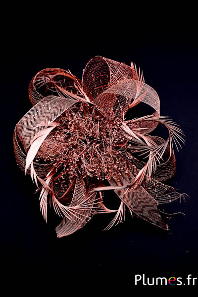Bijou Oie strippé - sur pince - bronze